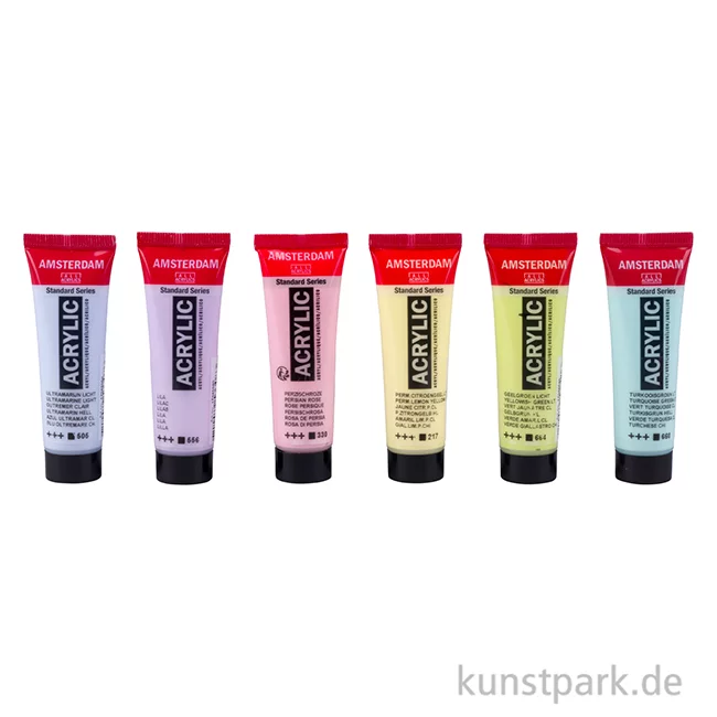 Artikelbild 2 des Artikels “Talens AMSTERDAM Acrylfarben Set mit 6 x 20 ml - Pastellfarben “